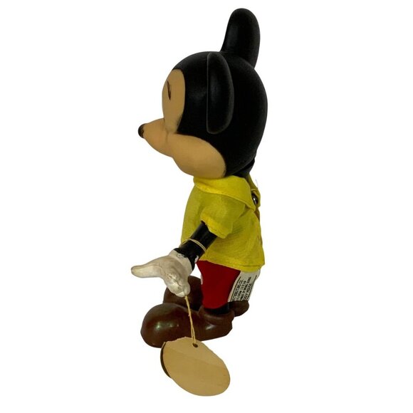 Vintage 1980s Walt Disney Productions Mickey Mouse Rubber Poseable Doll By Dakin - Picture 4 of 11